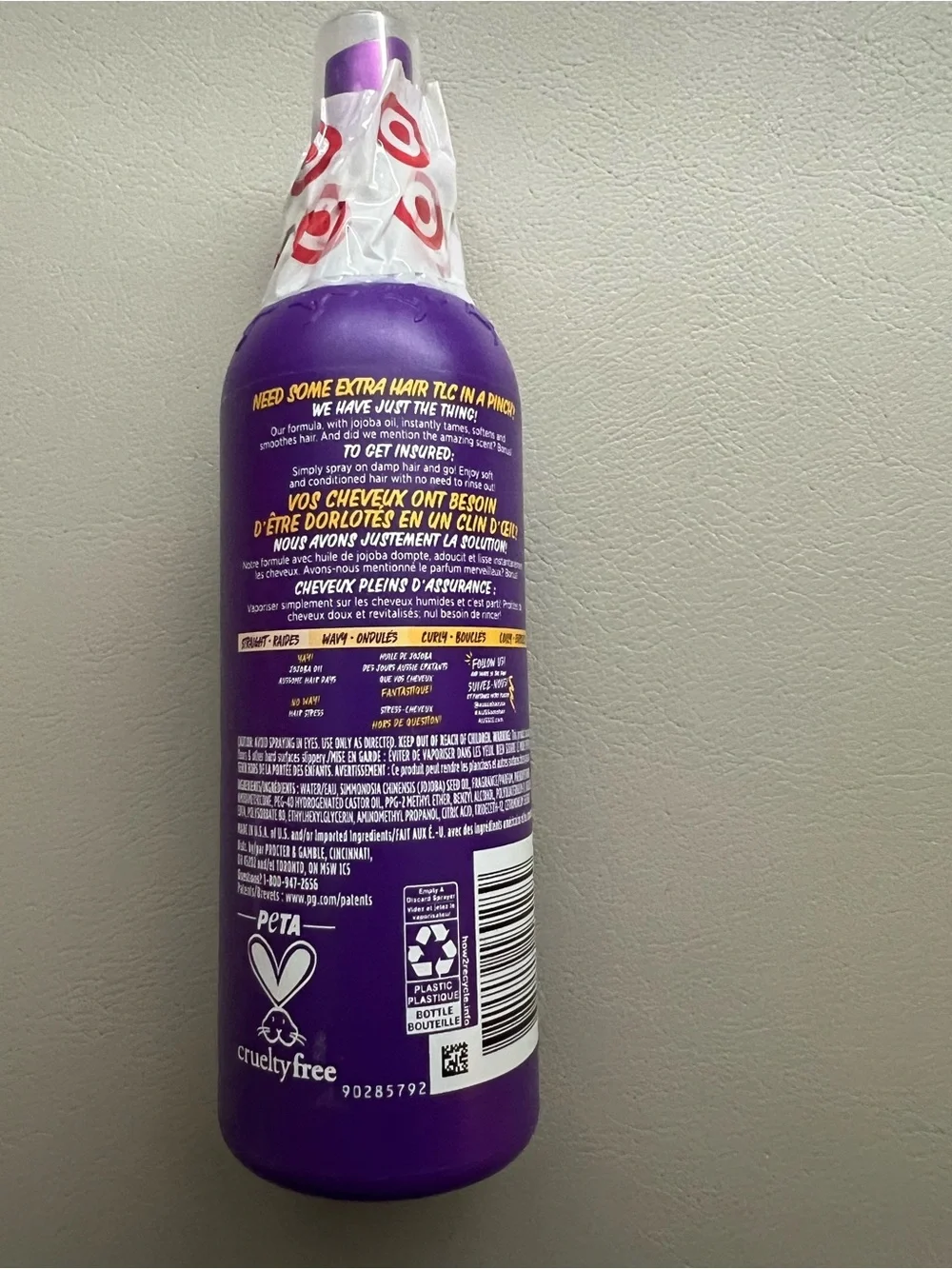 Aussie Hair Insurance Leave-In Conditioner Spray - 8 fl oz- NWT